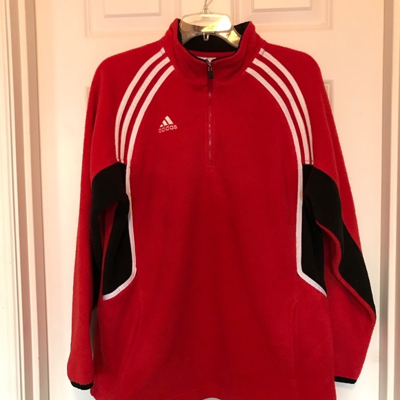 Adidas Polar Fleece Quarter Zip Pullover - Picture 1 of 3